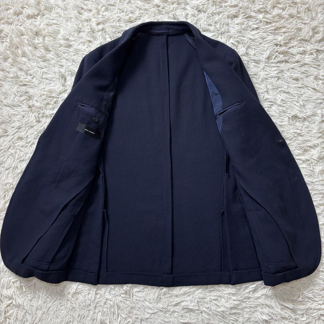 美品 RING JACKET テーラードジャケット アンコン ネイビー 46