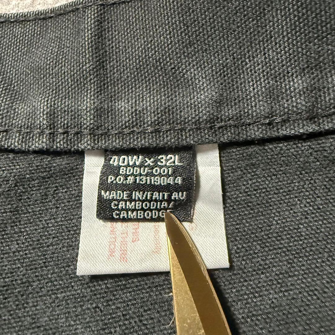 古着 DAKOTA ダブルニー ペインターパンツ W40 L32 ブラック