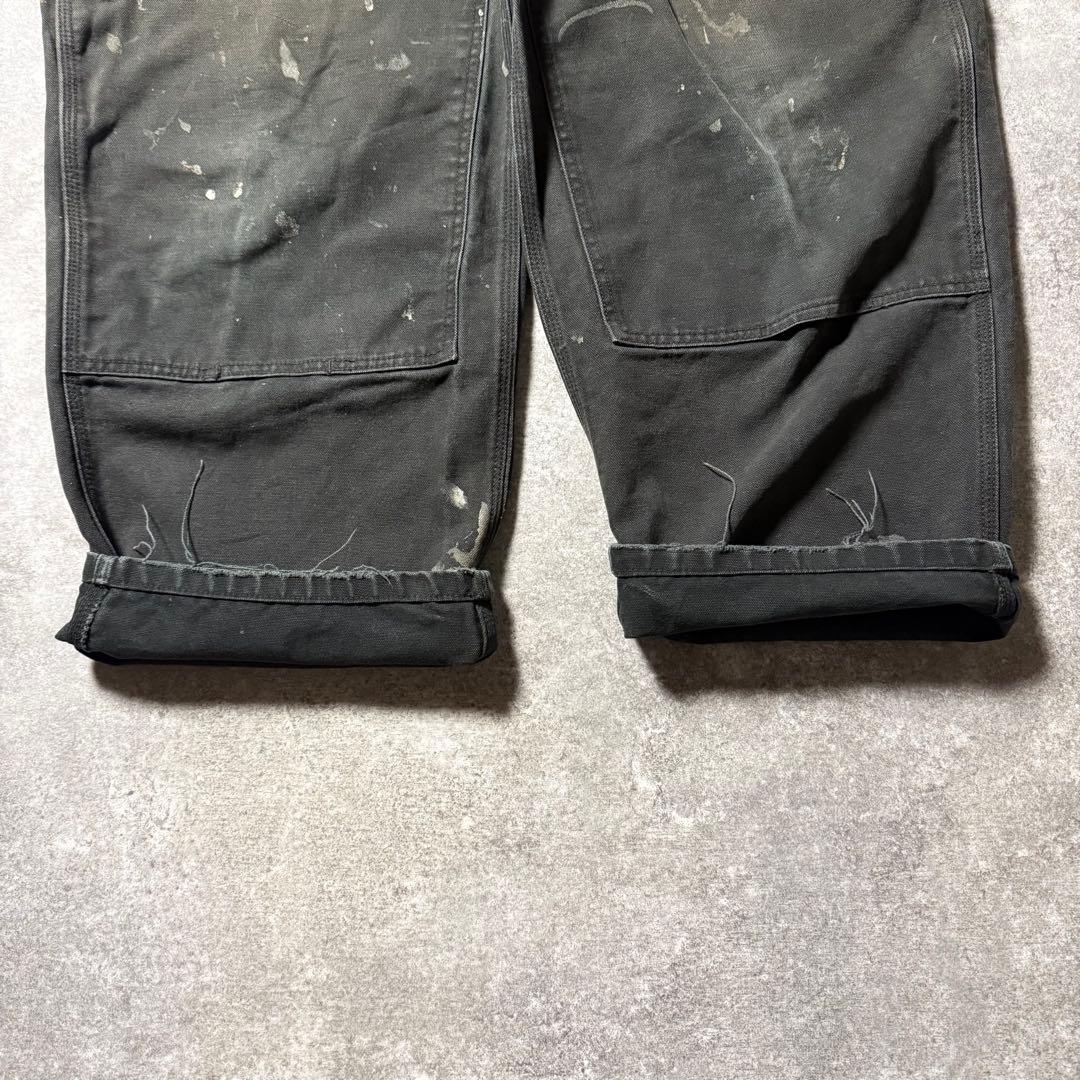 古着 DAKOTA ダブルニー ペインターパンツ W40 L32 ブラック