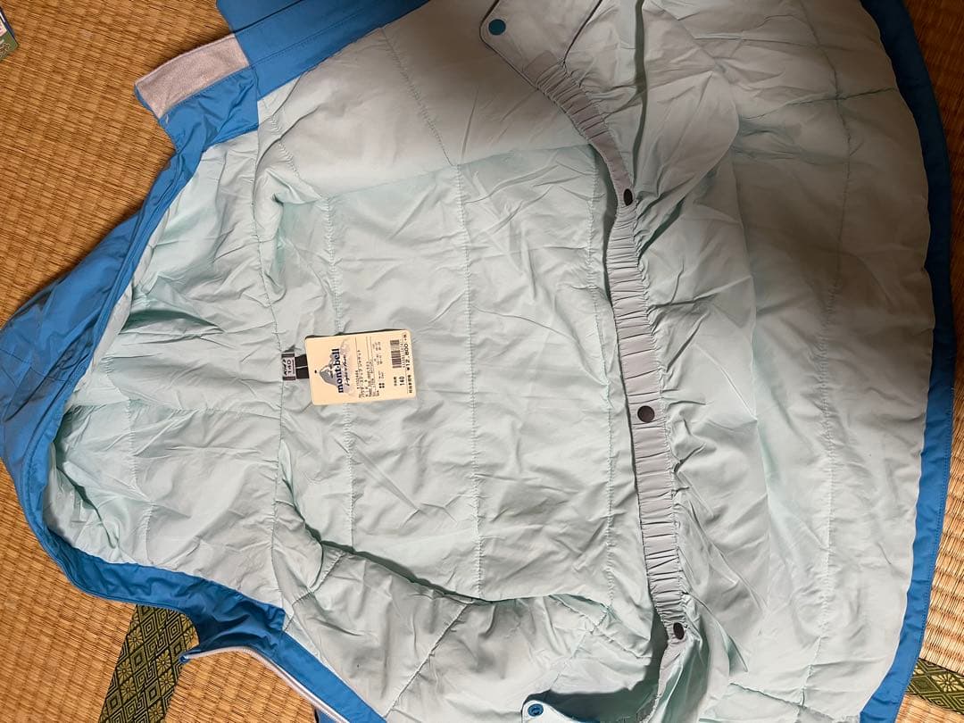 モンベル　子ども用スキーウェアセット（青）