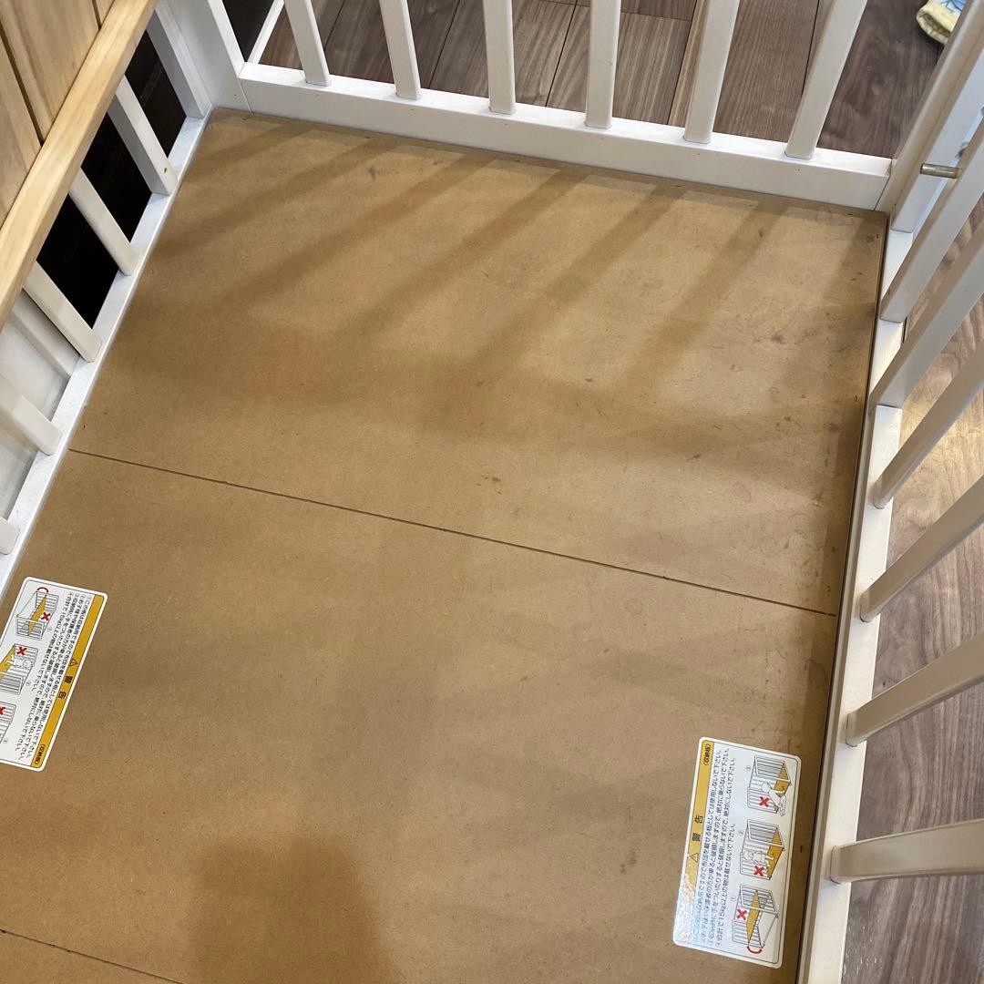 ベビーベッド　120×70 70×120 マットレス付き　カトージ　KATOJI