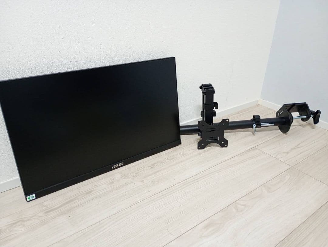 ASUS VP249 24インチモニターとFNA-M1550アームのセット