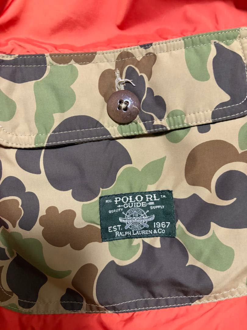 C*Y様 ラルフローレン　ダウンジャケット　カモ柄　迷彩　コーディロイ　ハンティ