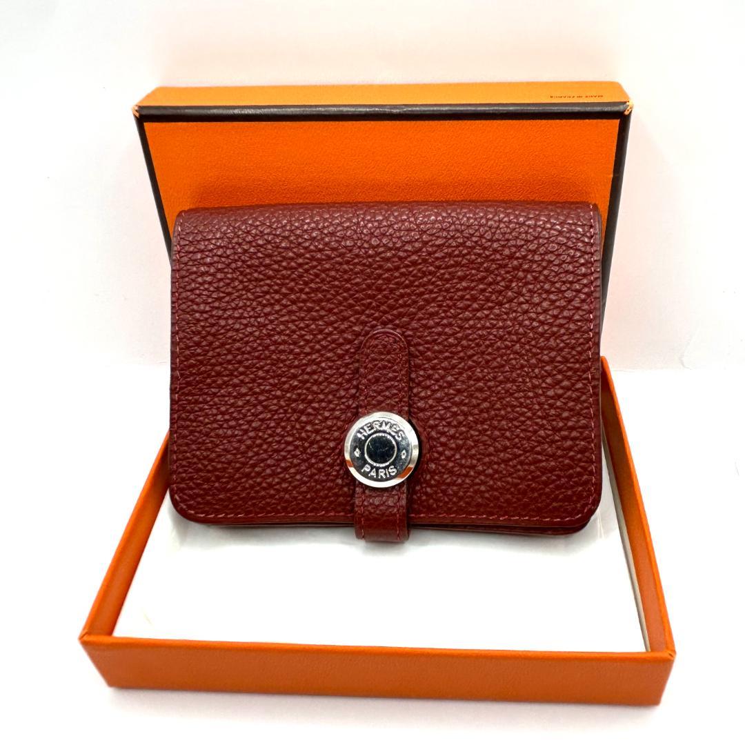 【新品に近い】エルメス HERMES ドゴン ミニ カードケース ケース