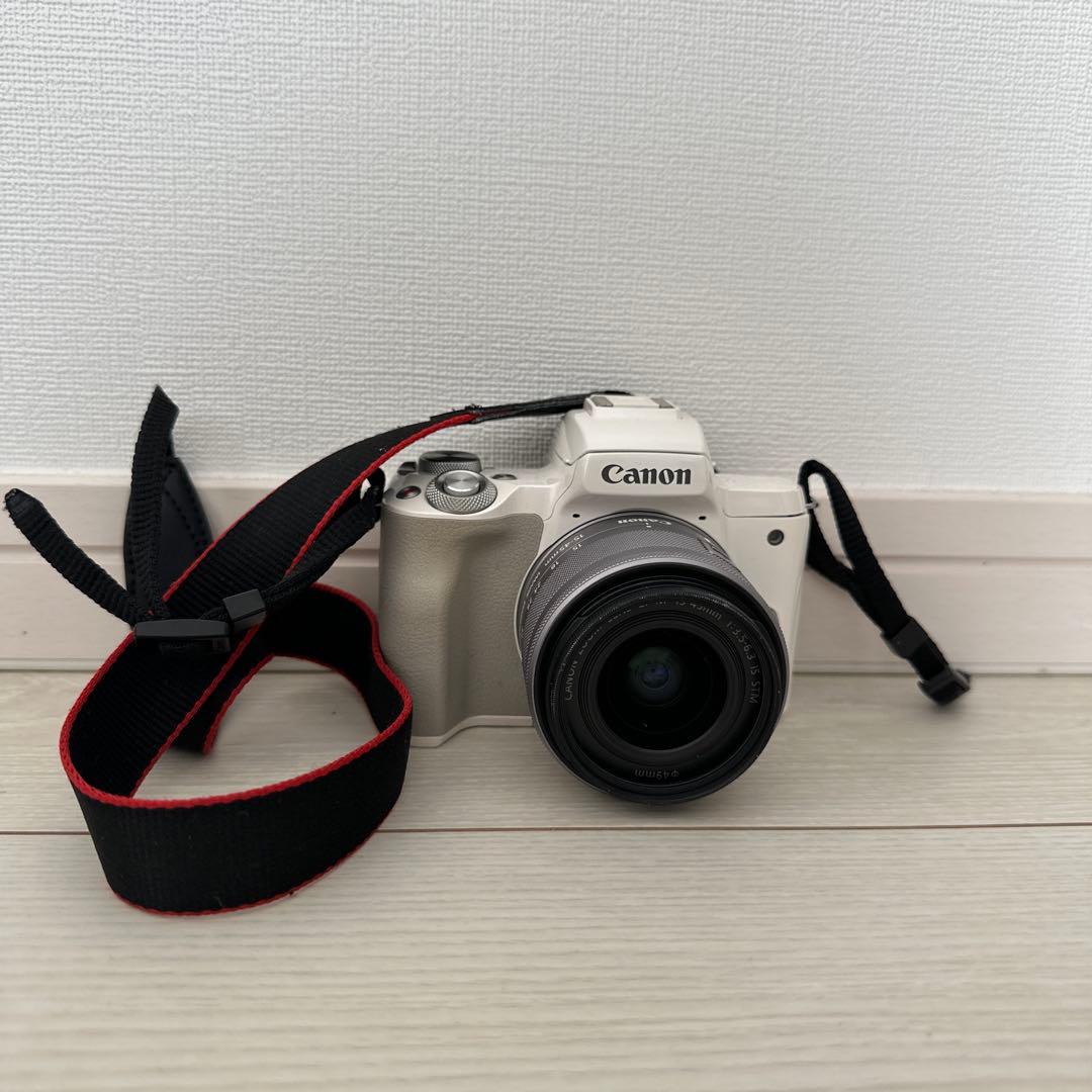 Canon EOS kiss M ミラーレス一眼 ホワイト