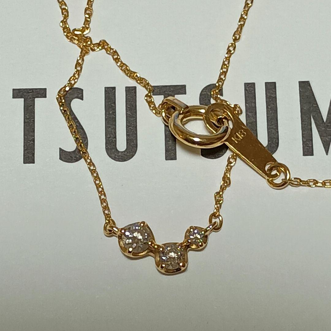 k18 YG ダイヤモンドネックレス