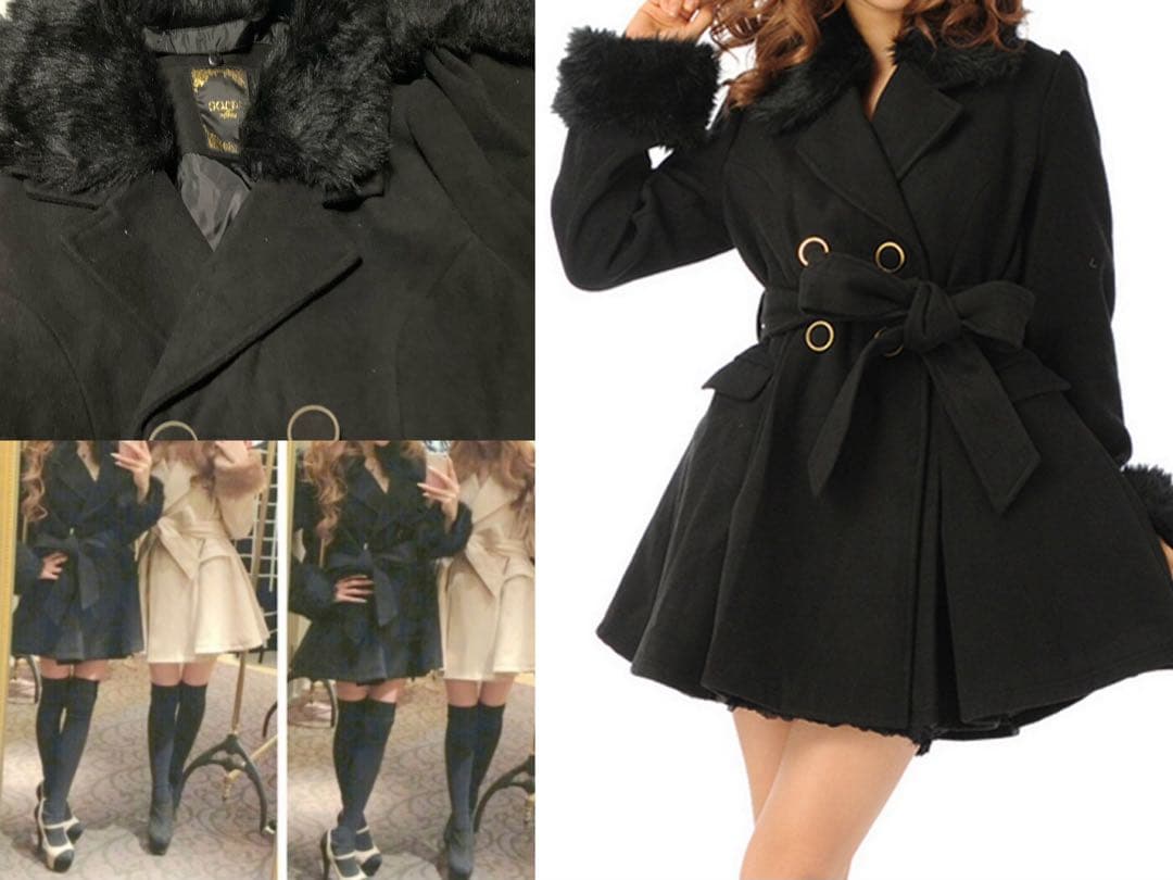 3点 MA*RS 豹柄 フラワー ローズ 傘 ワンピース コート