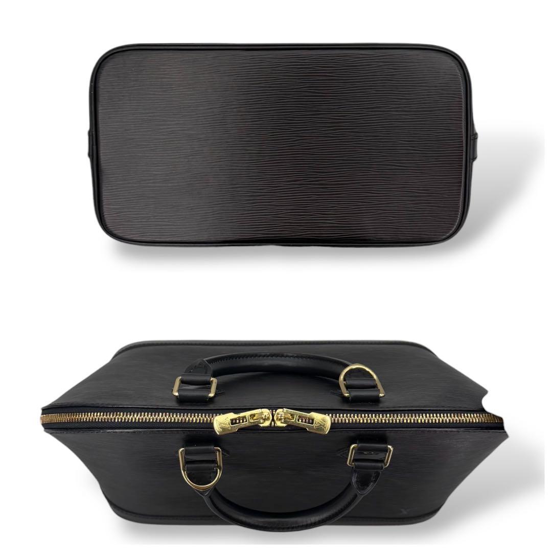 [新品同様] ルイヴィトン　エピ　アルマ　ハンドバッグ　黒　ノワール　レザー