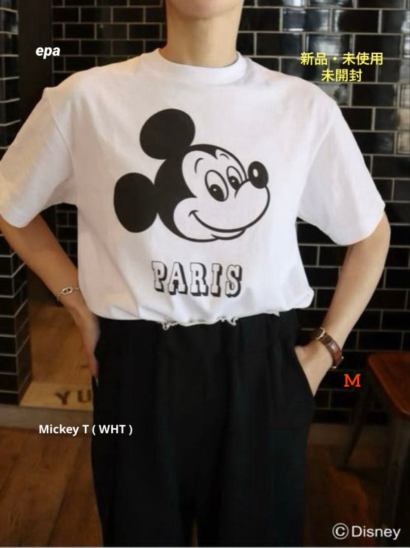 ✴︎新品未使用✴︎エパepa Mickey T (WHT)ミッキー Tシャツ M