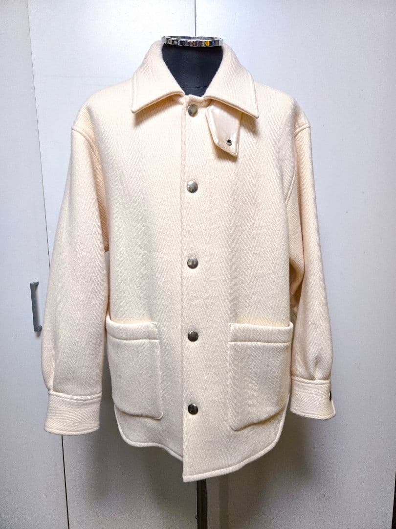 美品 アンフォロー FOLL フォル ヘリンボーン CPO ブルゾン ウール