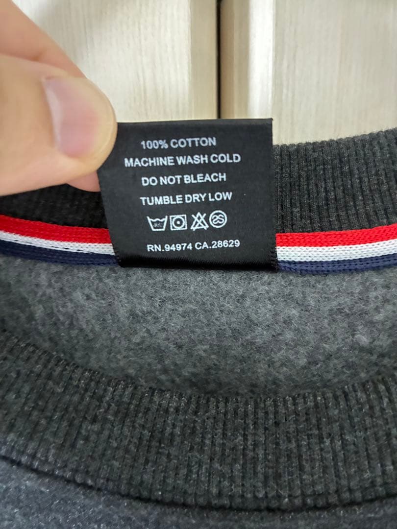 ステューシーStussy スウェット Lサイズ　チャコールグレー