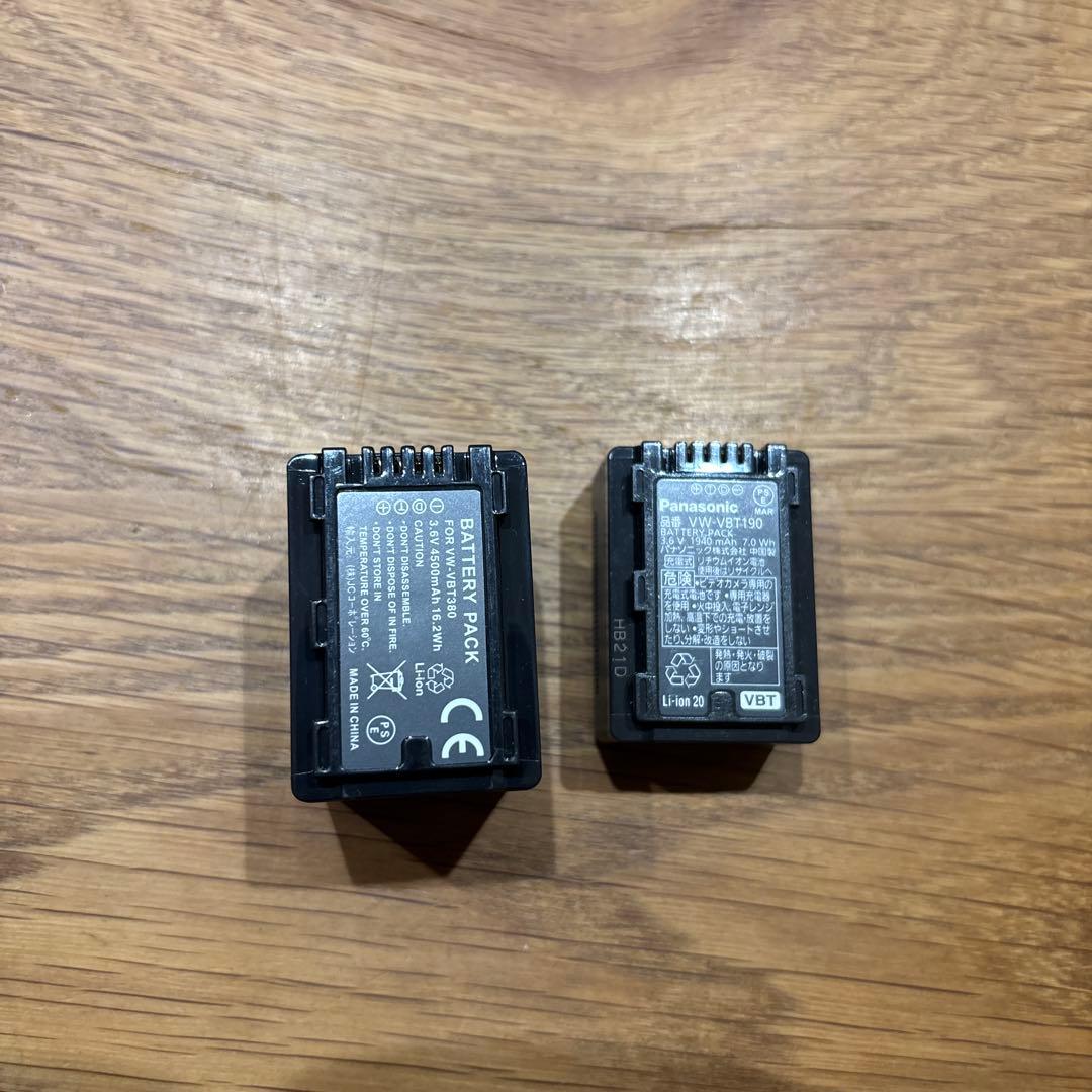 Panasonic HC-VX992M 4Kビデオカメラ　予備バッテリー付