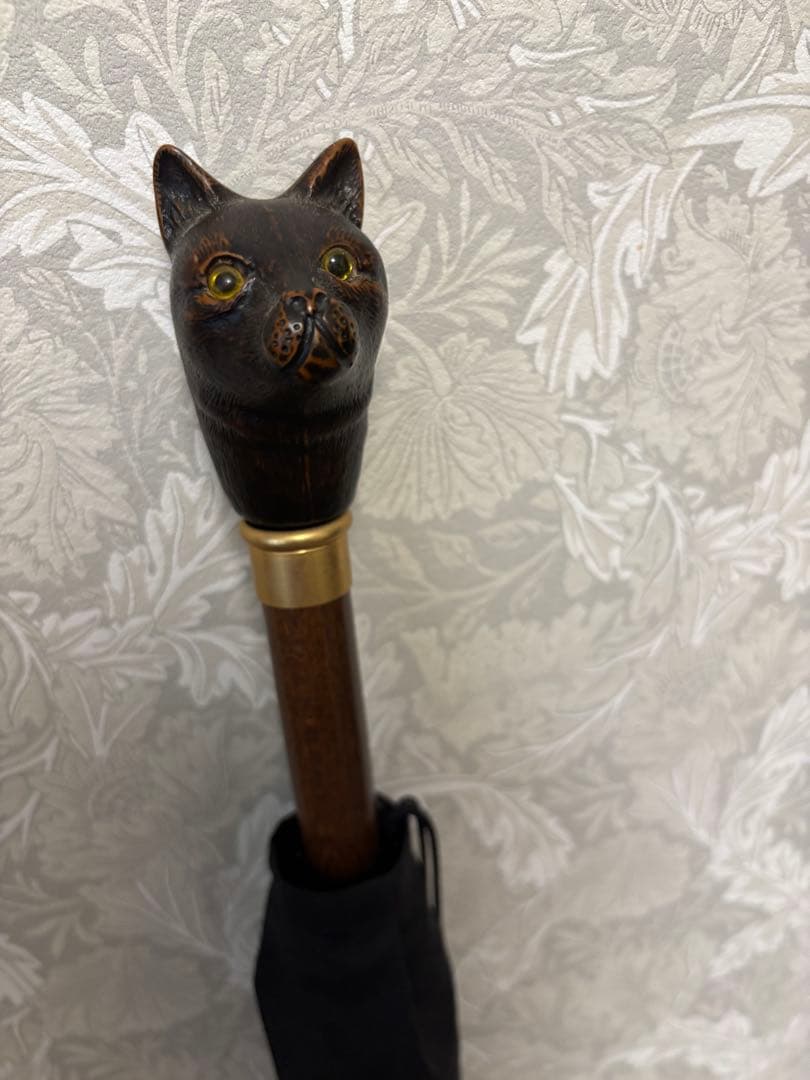 Guy de jeanギドゥジャン 長傘 猫　Noir黒　未使用