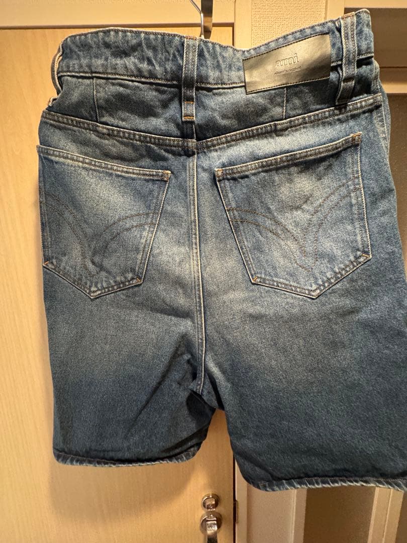 AMI Parisデニム ショートパンツ ブルー