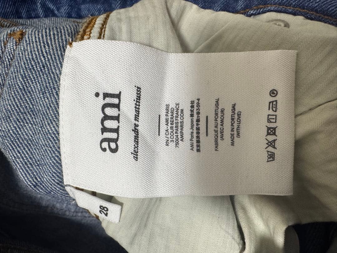 AMI Parisデニム ショートパンツ ブルー