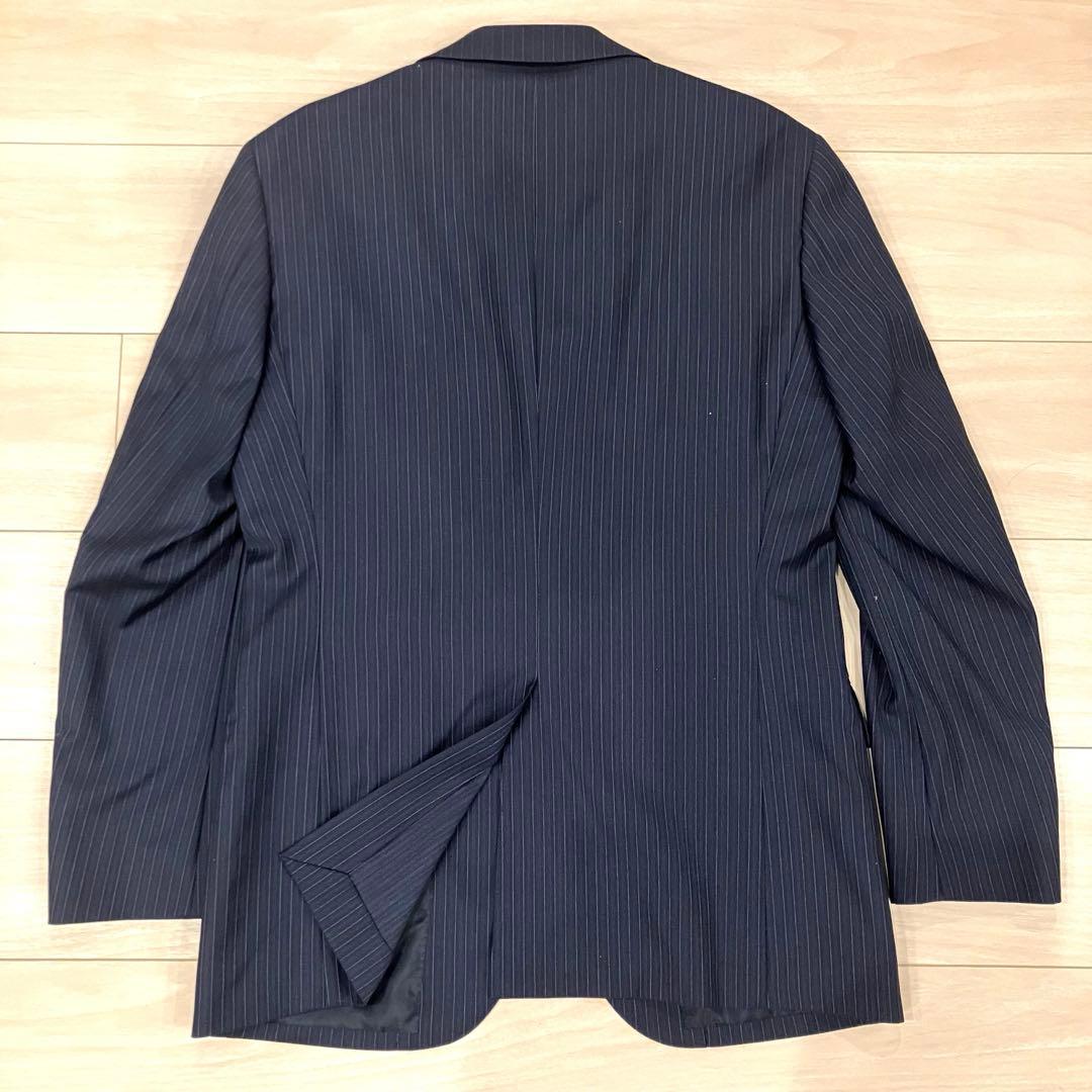 美品✨ミツミネ ロロピアーナ スーツ セットアップ ネイビー ストライプ S