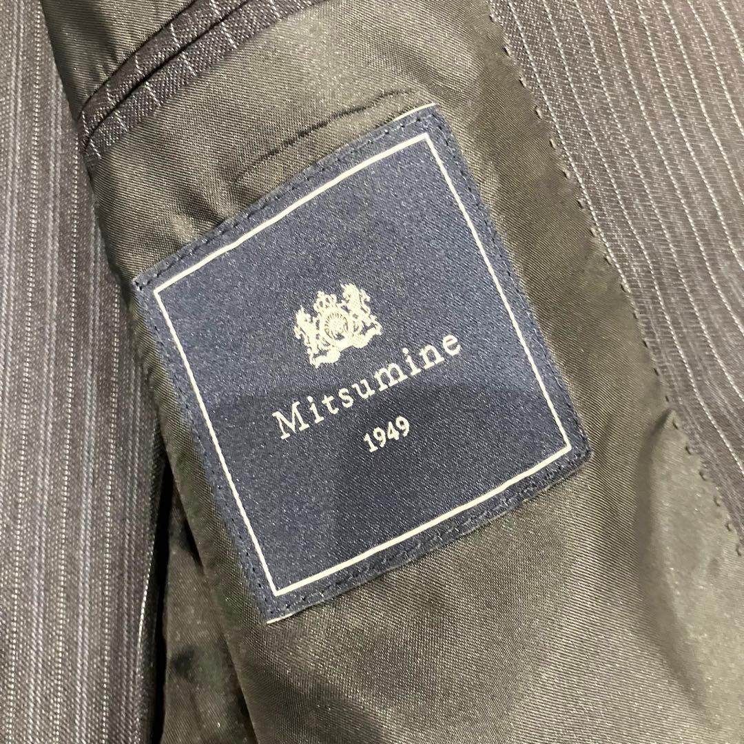 美品✨ミツミネ ロロピアーナ スーツ セットアップ ネイビー ストライプ S