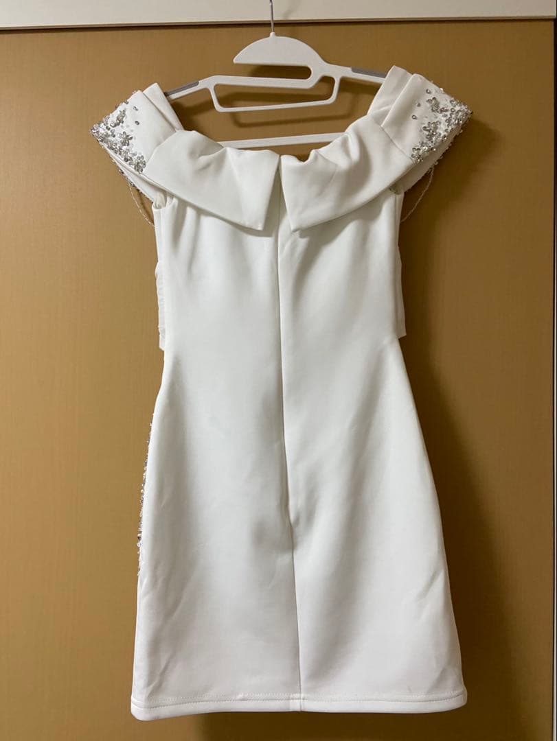 Angel R オフショルドレス　ホワイト　Sサイズ