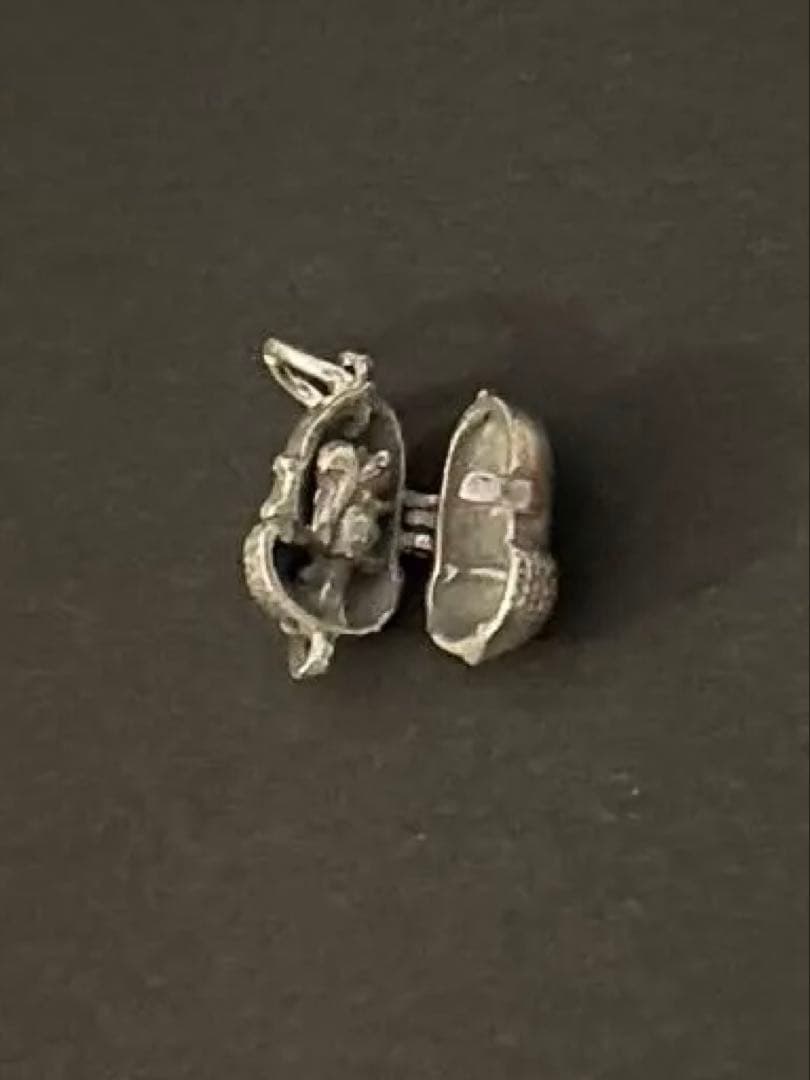 イギリス製　どんぐりとりす&ブタの貯金箱 2個セット　シルバーチャーム