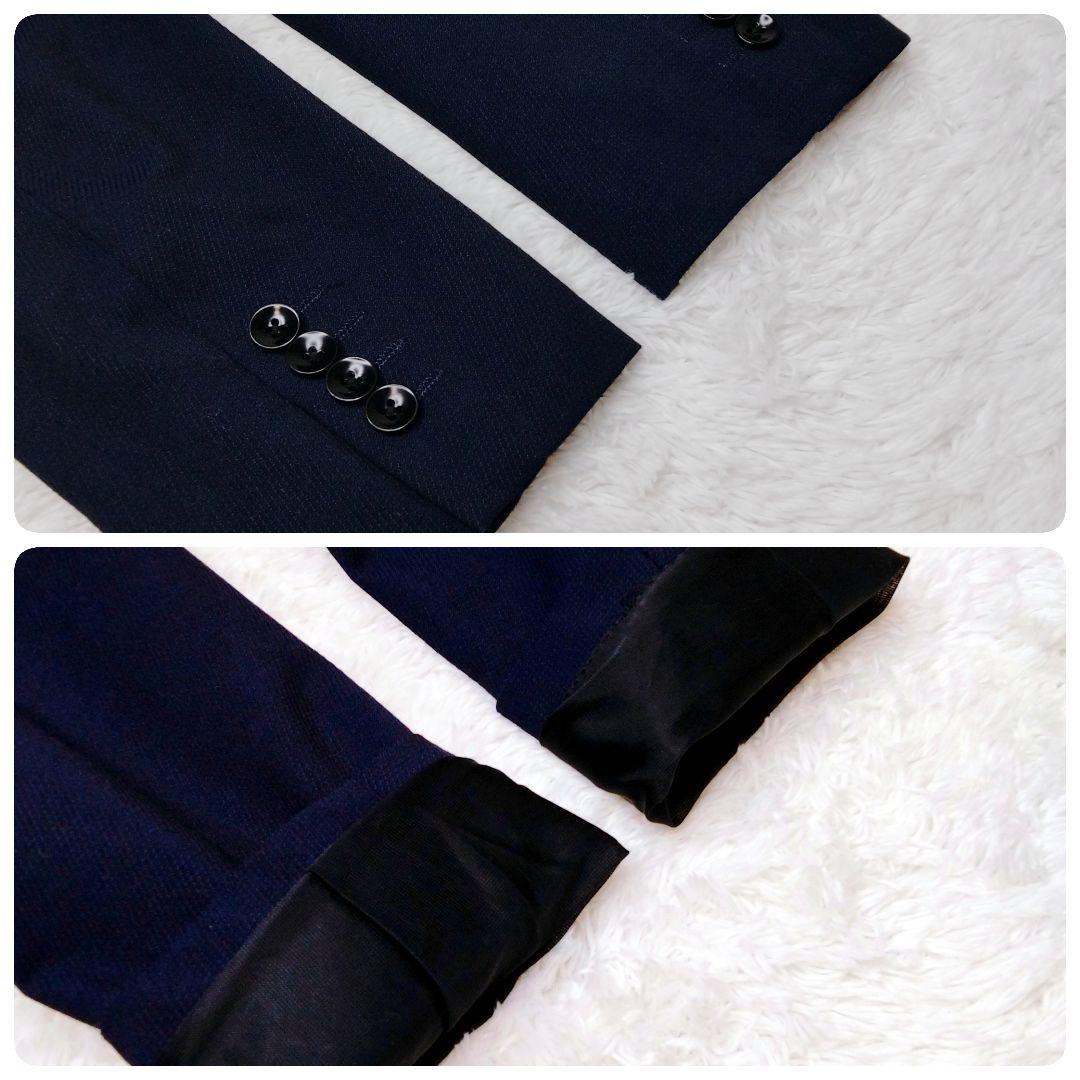 【美品】SUIT SELECT スーツセレクト スリーピース ネイビー 背抜き