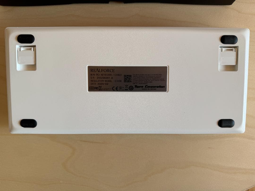 【美品・付属品完備】REALFORCE RC1 ホワイト　US配列