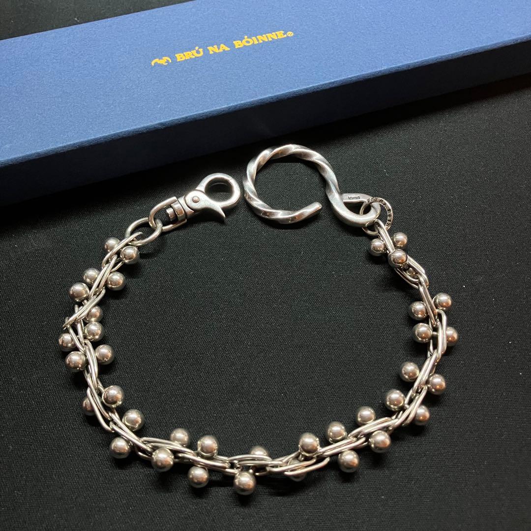 BRU NA BOINNE ショートガリトラップチェーン(silver)33cm