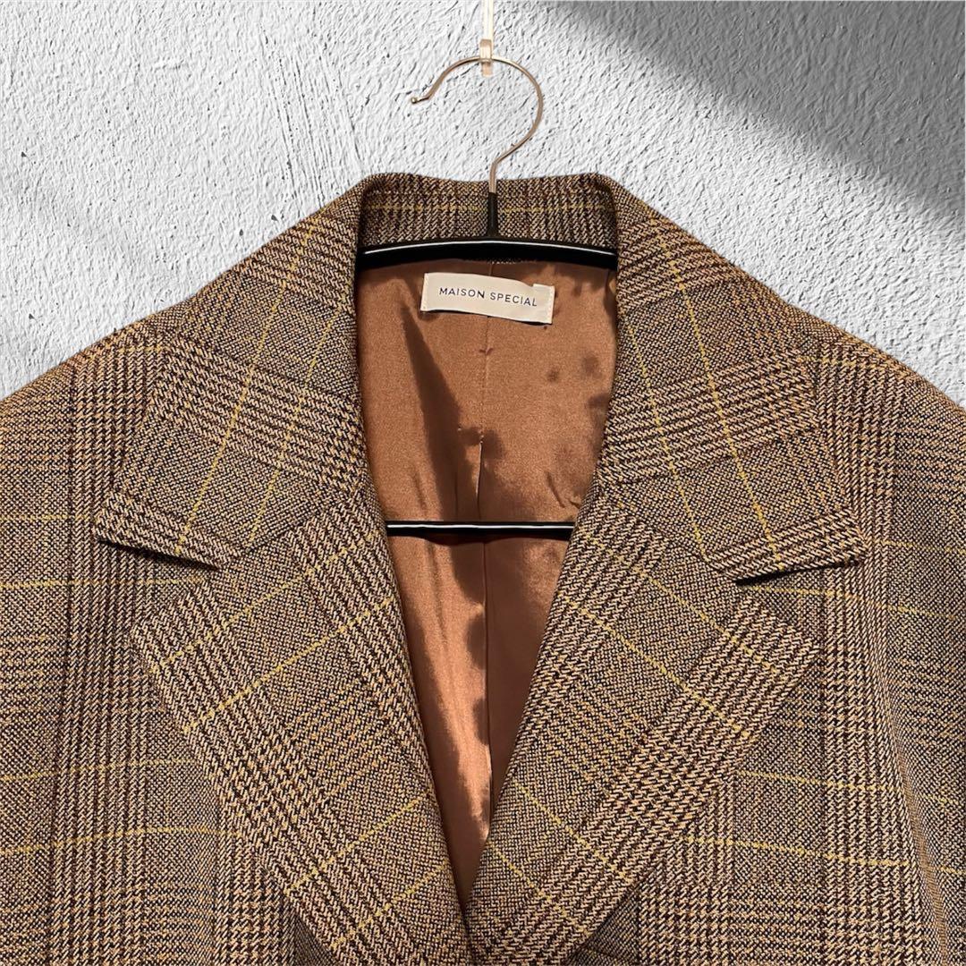 MAISON SPECIAL スリーブアウト2WAYジャケット 38 チェック