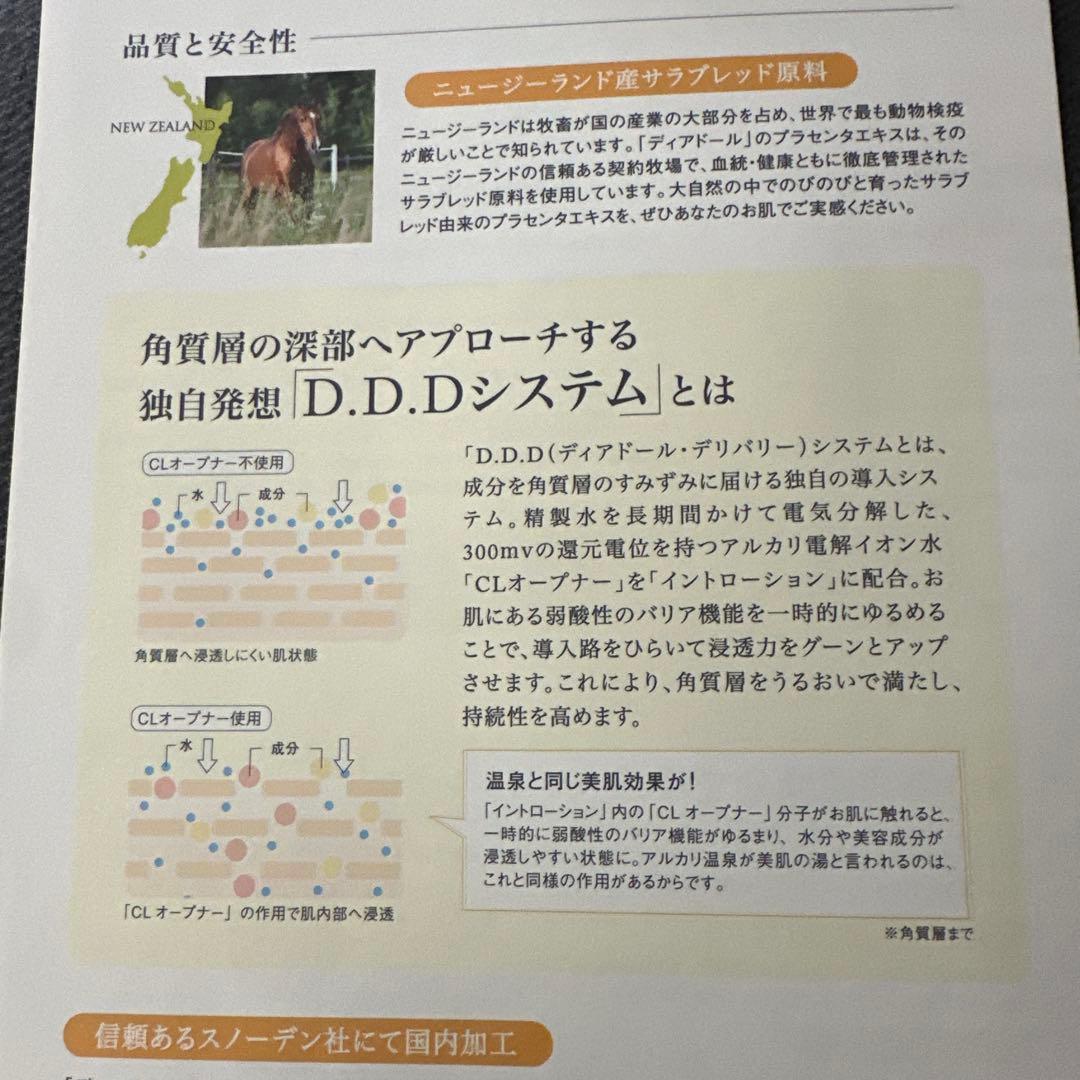 ディアドール 化粧水美容液クリームセット 新品未使用品購入時期2025.12 粋