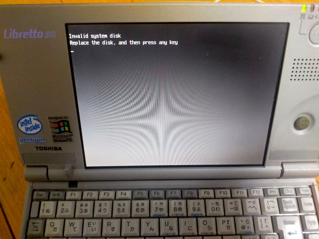 【希少】東芝 超小型PC Libretto 50 フロッピーディスクドライブ付