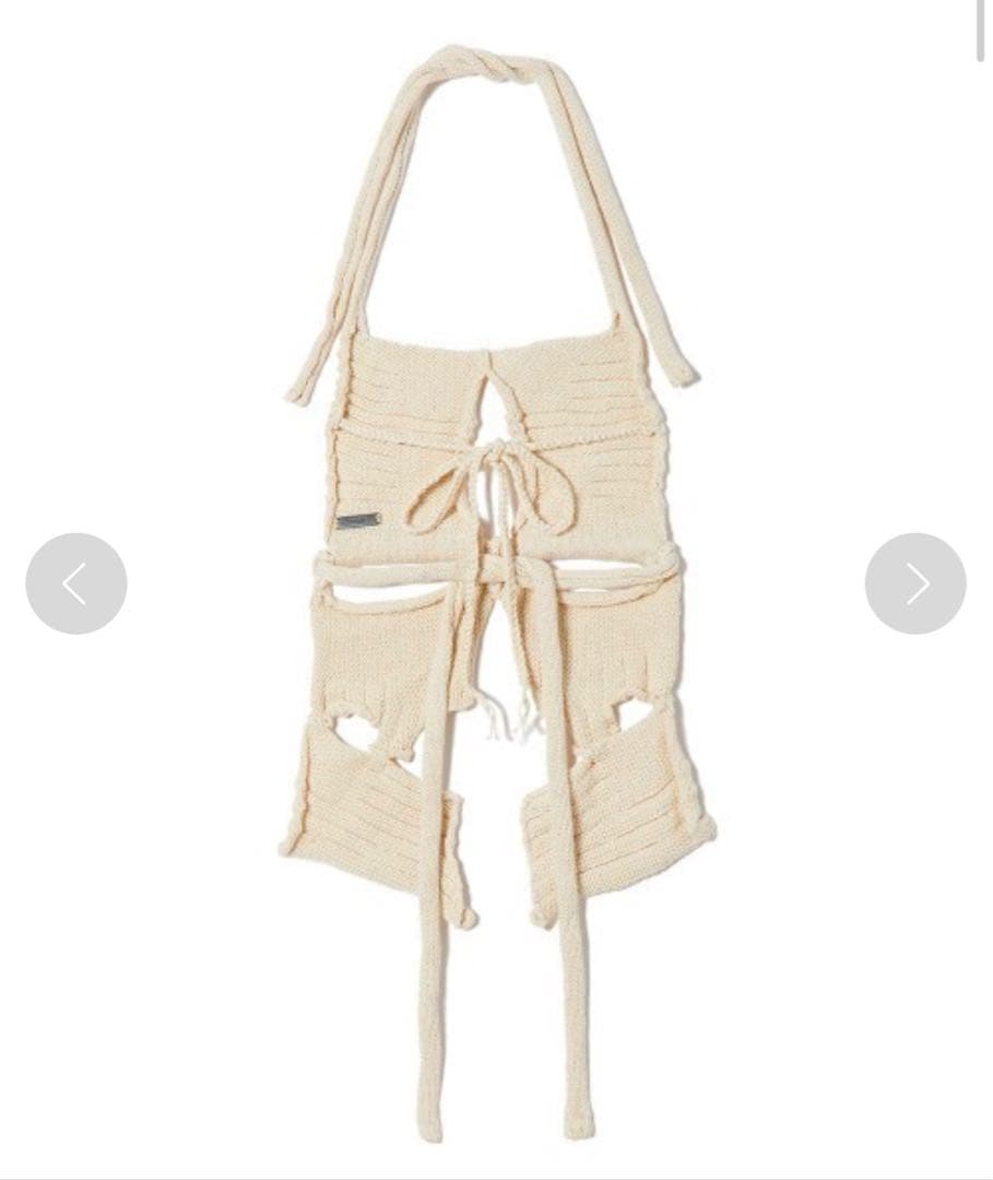 【PERVERZE/パーパーズ】Rib Cage Bustier 白