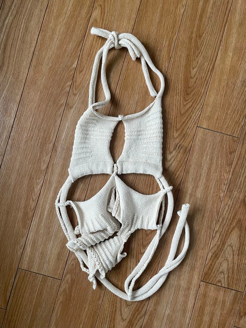 【PERVERZE/パーパーズ】Rib Cage Bustier 白