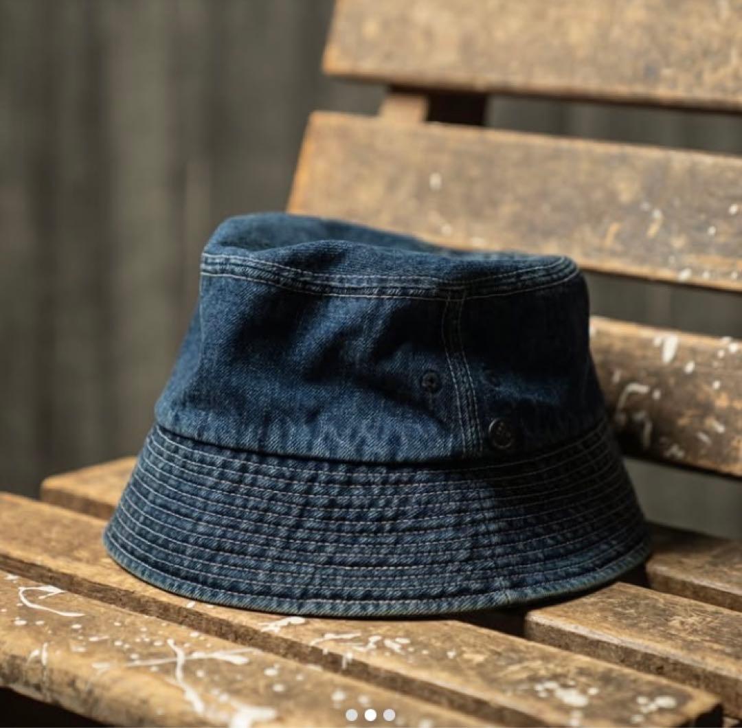 CPH×カワシマタカヒロ　別注　フルバケットハットデニム　キネマ　kinema