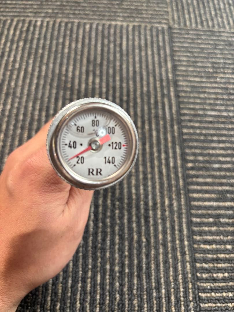 クリスマス限定値下げ RR社製　油温計　SR400/SR500 白