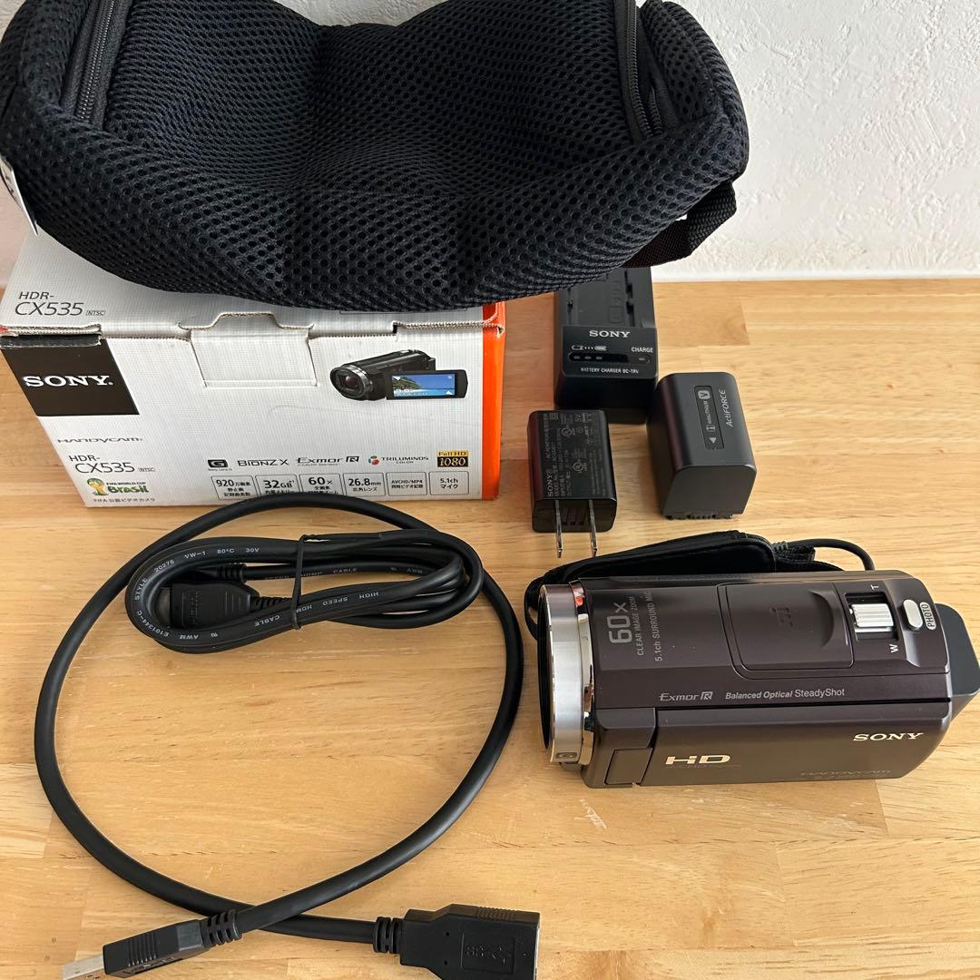 【美品】SONY HANDYCAM HDR-CX535 ビデオカメラ