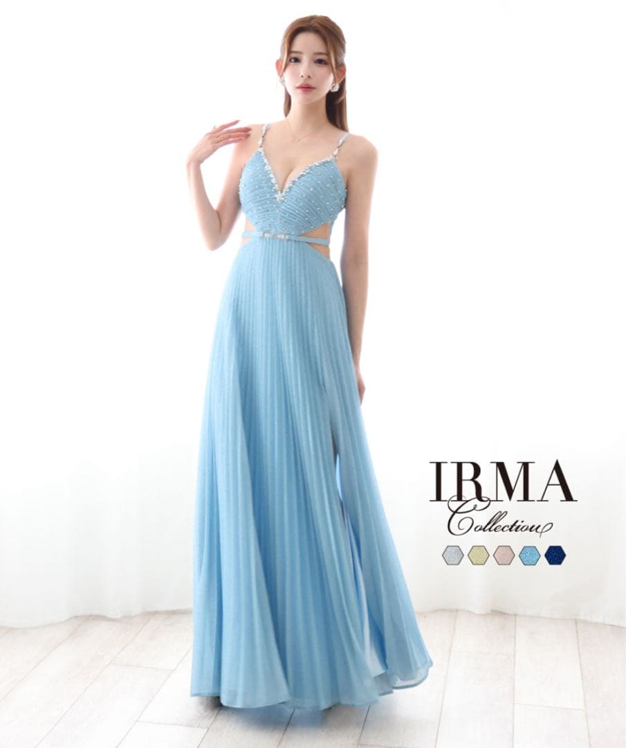 IRMA Collection ライトブループリーツドレス【値下げ可】