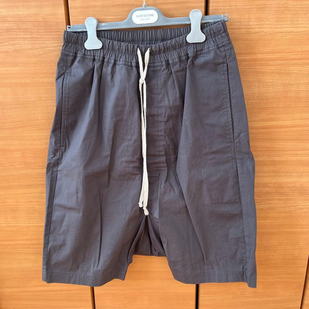 【美品】リックオウエンス ハーフパンツ サルエルパンツ ポッズ 46 ブラック