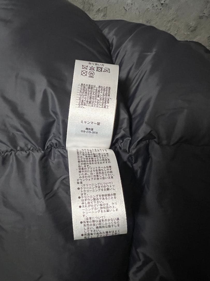 FIRST DOWN ダウンジャケット ブラック L フード付き