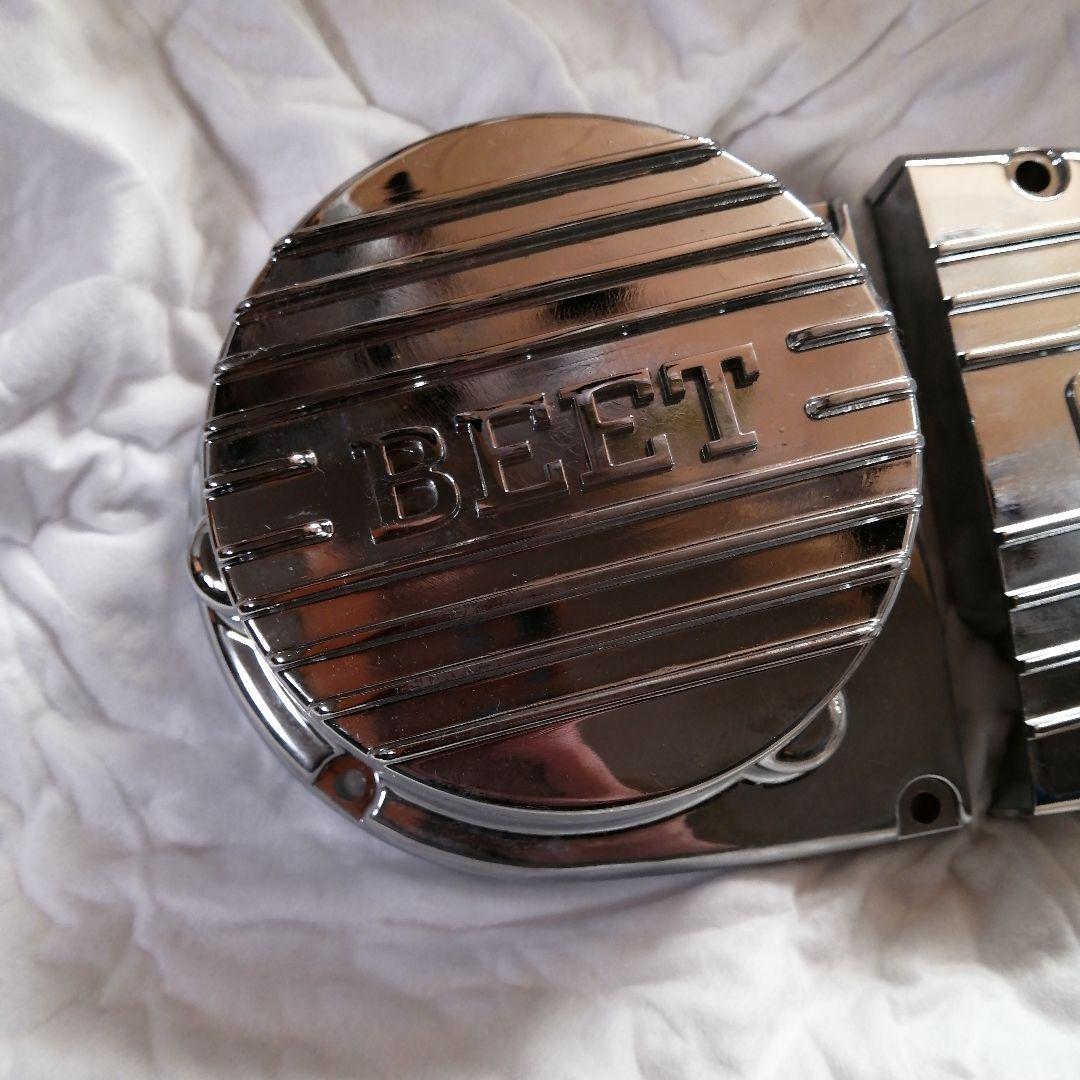 SUZUKI GT380 ダイナモカバー スプロケカバー メッキ