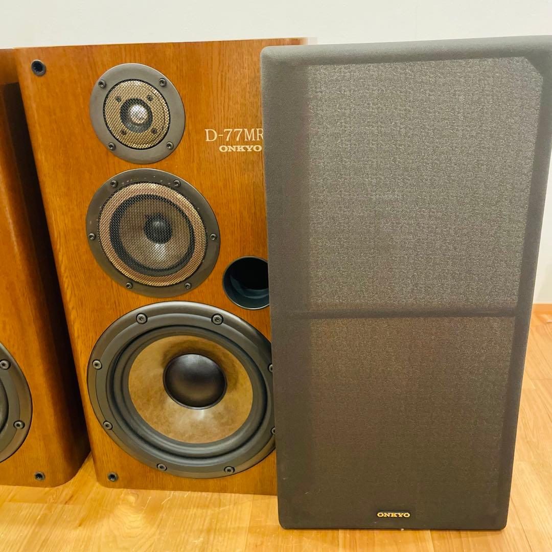 ① ONKYO ロングセラー 大型3wayスピーカー D-77MRX (R)