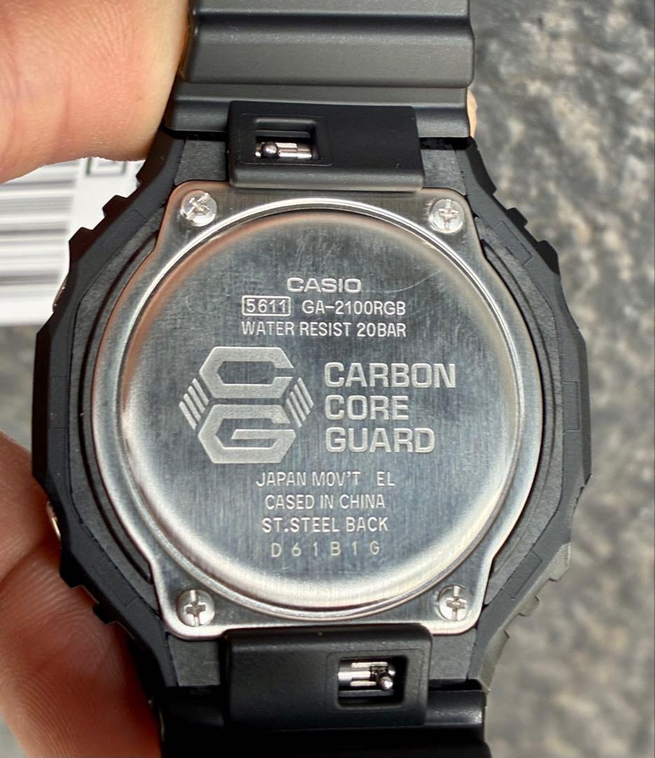 新品未使用　G-SHOCK CASIO GA-2100RGB-1A腕時計　逆輸入