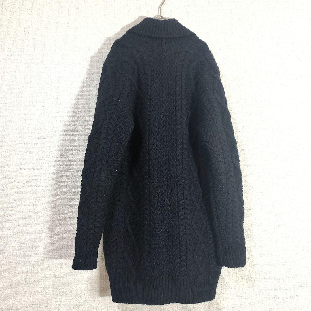 ヒステリックグラマー ケーブルニット トグルボタン ダッフル ウール100%