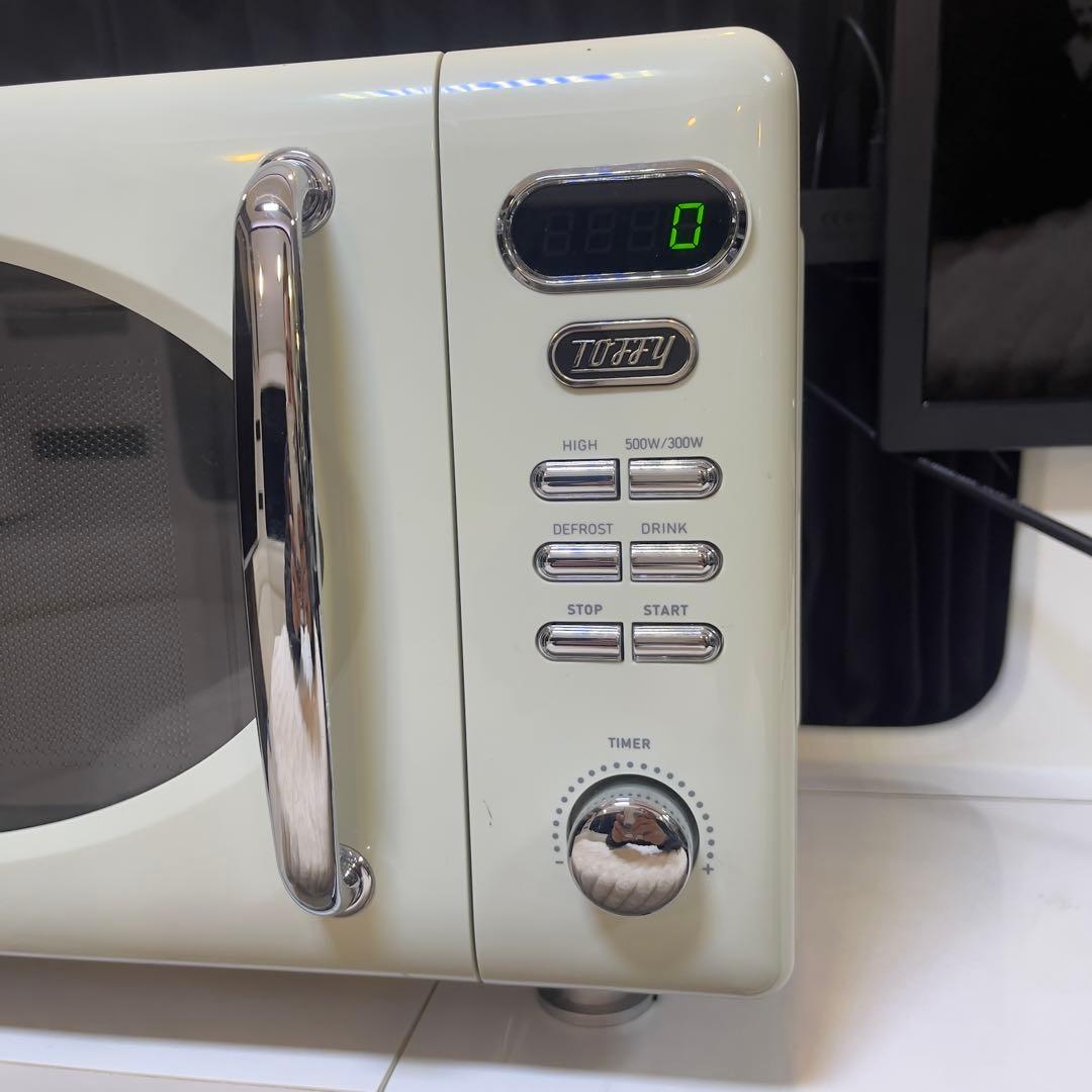 電子レンジ　LADONNA Toffy K-DR1 2021年製　ホワイト　美品