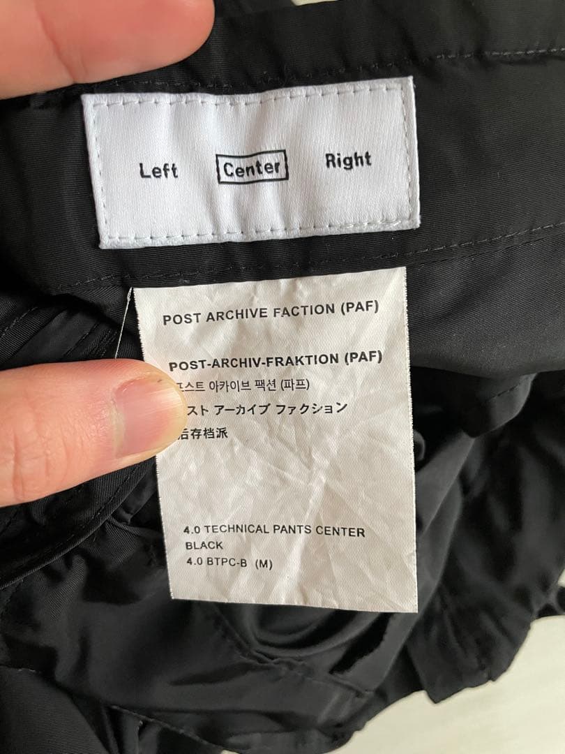 POST ARCHIVE FACTION 4.0 ワークパンツ M