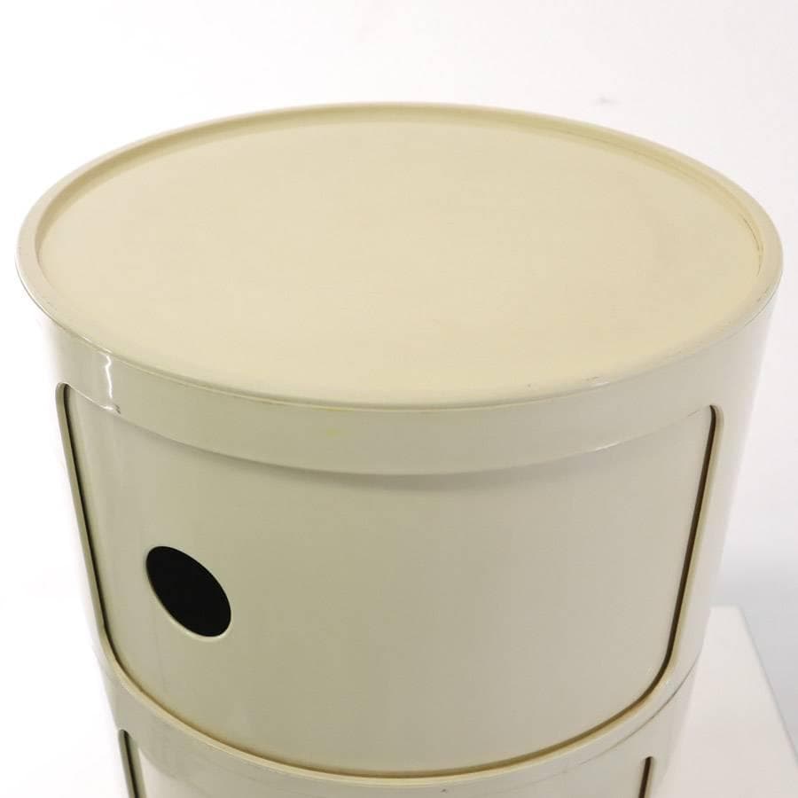 カルテル コンポニビリ ラウンドチェスト 3段 ホワイト アンナ・カステッリ2