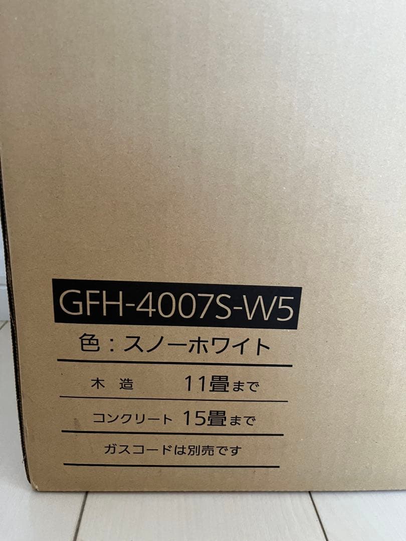 「新品」NORITZ ガスファンヒーター GFH-4007S-W5 都市ガス用