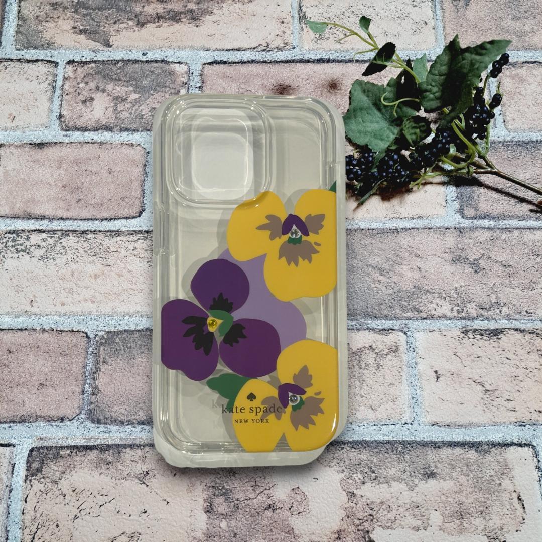 【正規品】 ケイトスペード iPhone14Pro対応ケース クリア KA543