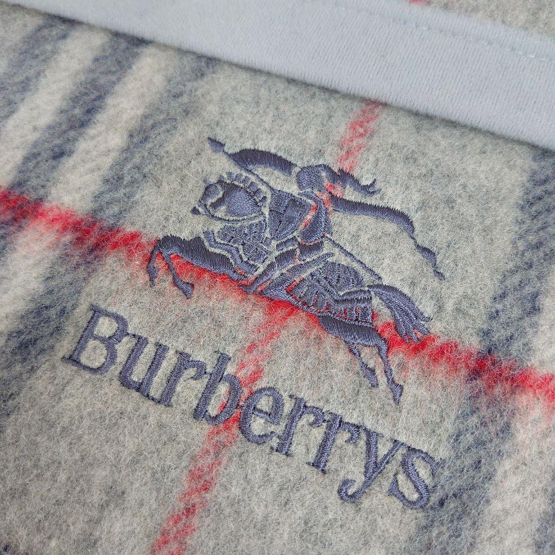 Burberrys バーバリー 純毛毛布 ラムMIX 140×200cm
