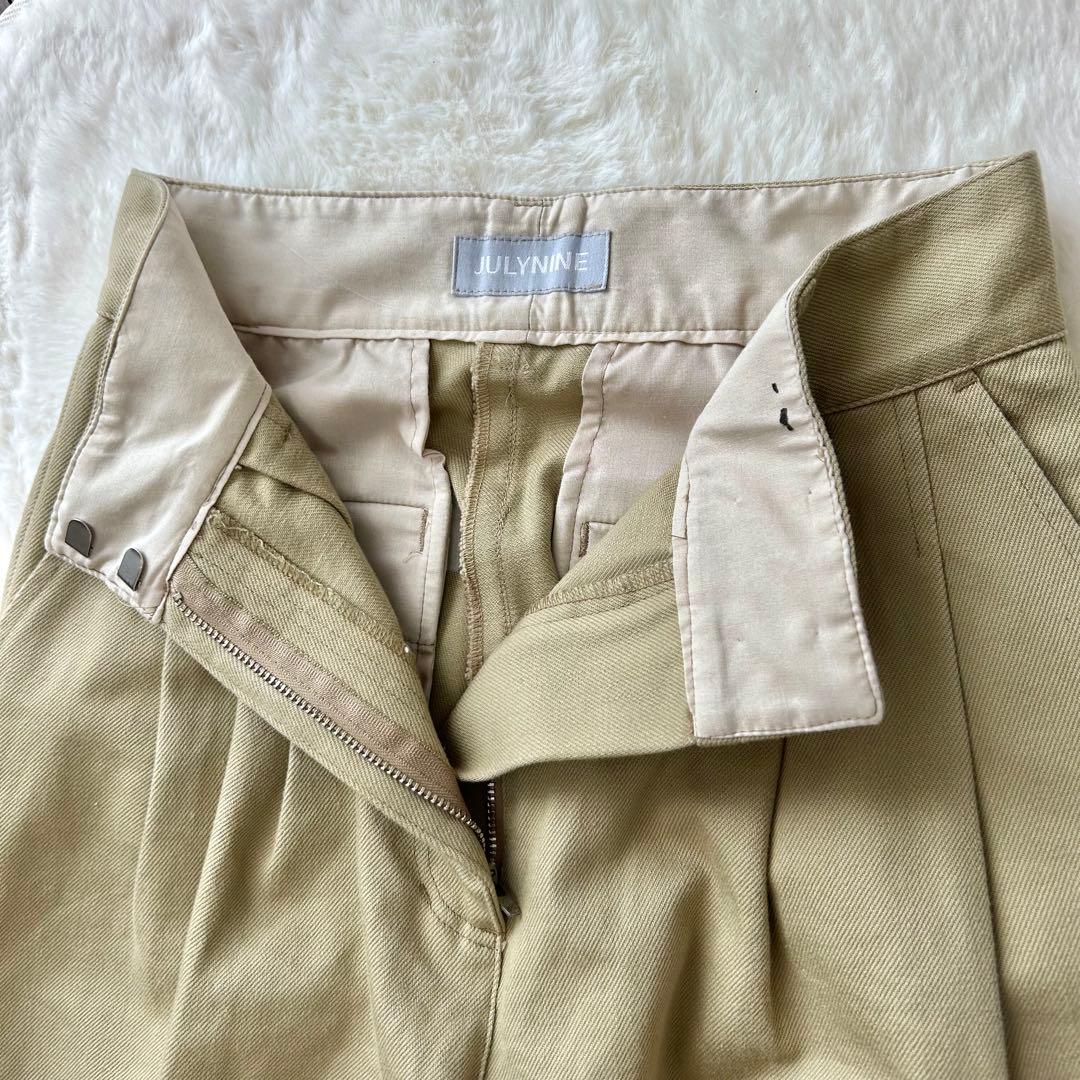 JULYNINE ジュライナイン タックチノ ワイドパンツ サイズM