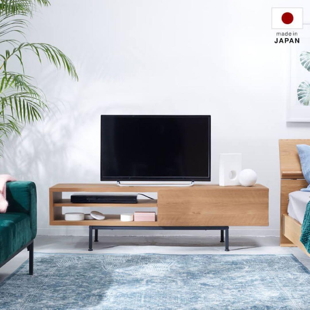 【LOWYA】テレビボード｜ナチュラルウッド｜日本製