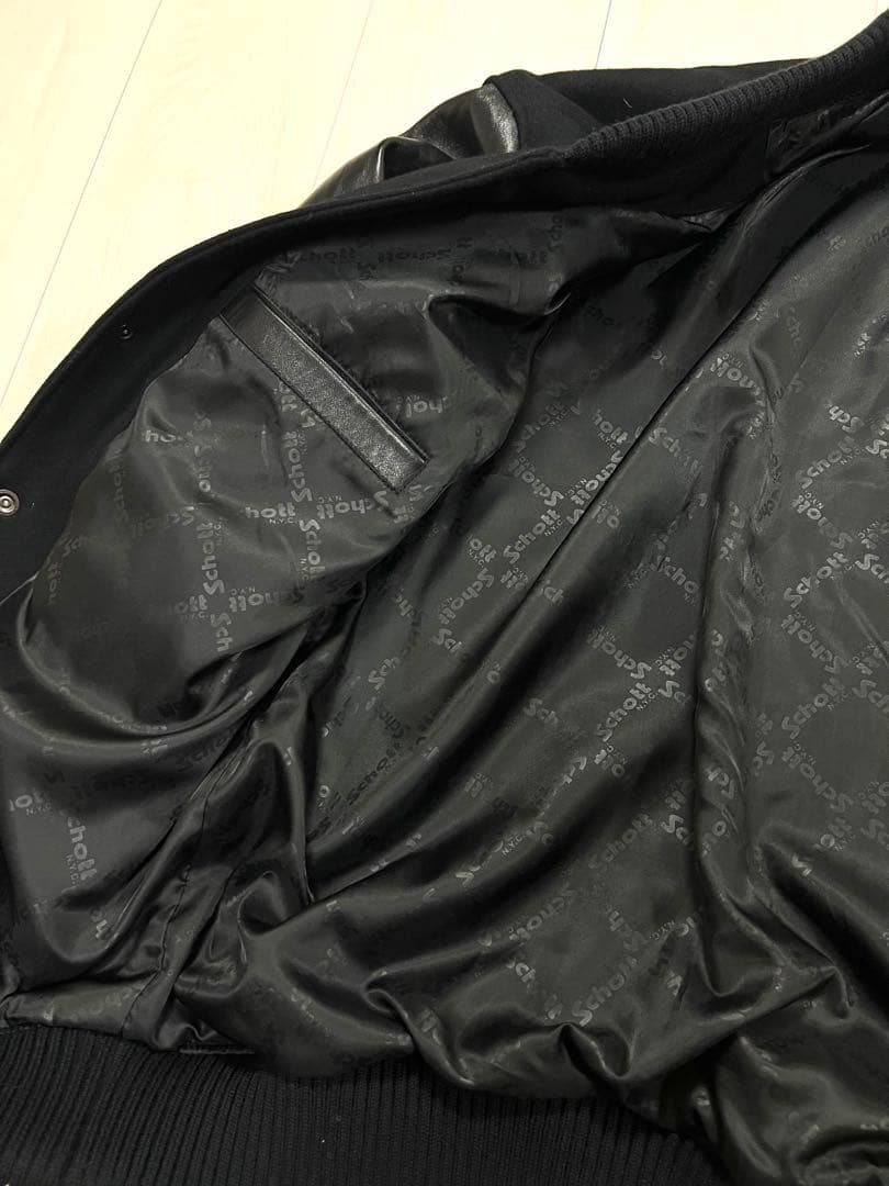 whitemountaineering×schott別注ヴァーシティジャケット